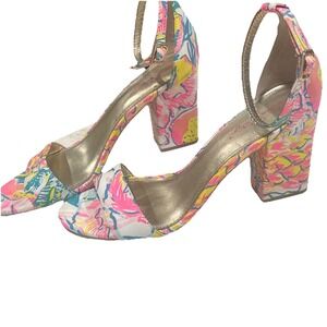 LILLY PULITZER AMBER LYNN SANDALS Fiesta Bamba Size 9.5, gorgeous!!! Barely worn